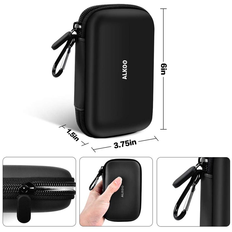 ALKOO USB Flash Drive Organizer Case â€“ Hard Shell Holder for 8 Thumb Drives & SD/Memory Cards â€“ for SanDisk for Samsung - Storage for Students, Photographers & IT Prosâ€“ Travel & Office Use â€“ Bag Only -Black - Image 3